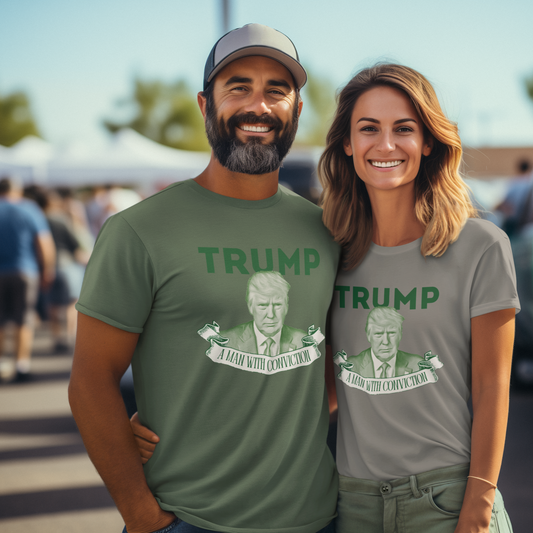 TRUMP: A Man with Conviction T-shirt